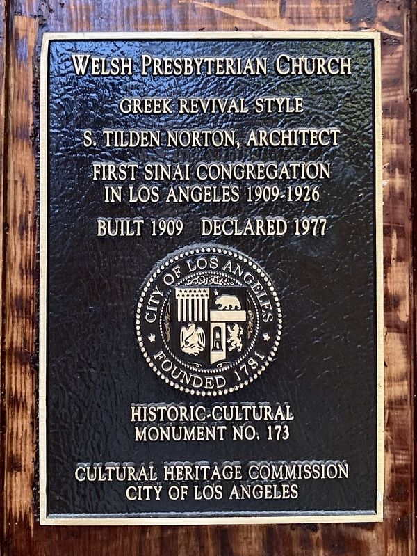 Welsh Presbyterian Church Marker. Click for full size. Welsh Presbyterian Church Marker image. Click for full size.