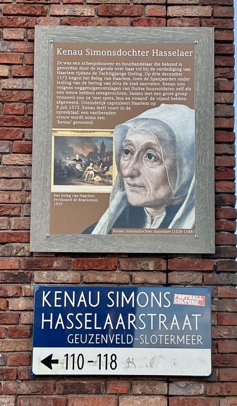 Kenau Simonsdochter Hasselaer Marker. Click for full size. Kenau Simonsdochter Hasselaer Marker image. Click for full size.