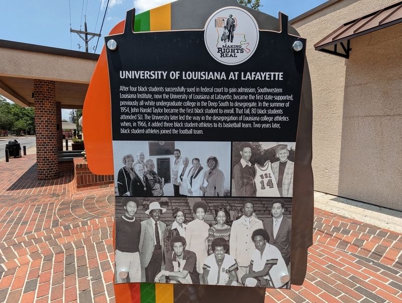 University of Louisiana at Lafayette Marker image. Click for full size.