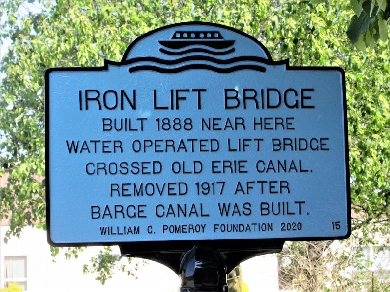 Iron Lift Bridge Marker. Click for full size. Iron Lift Bridge Marker image. Click for full size.