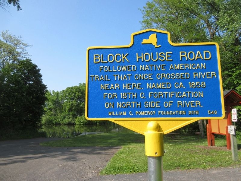 Block House Road Marker image. Click for full size.