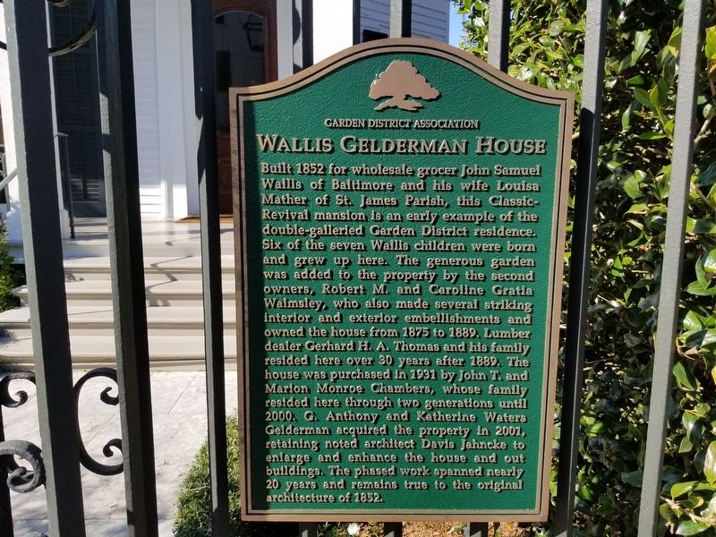 Wallace Gelderman House Marker image. Click for full size.