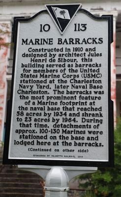 Marine Barracks Marker image. Click for full size.