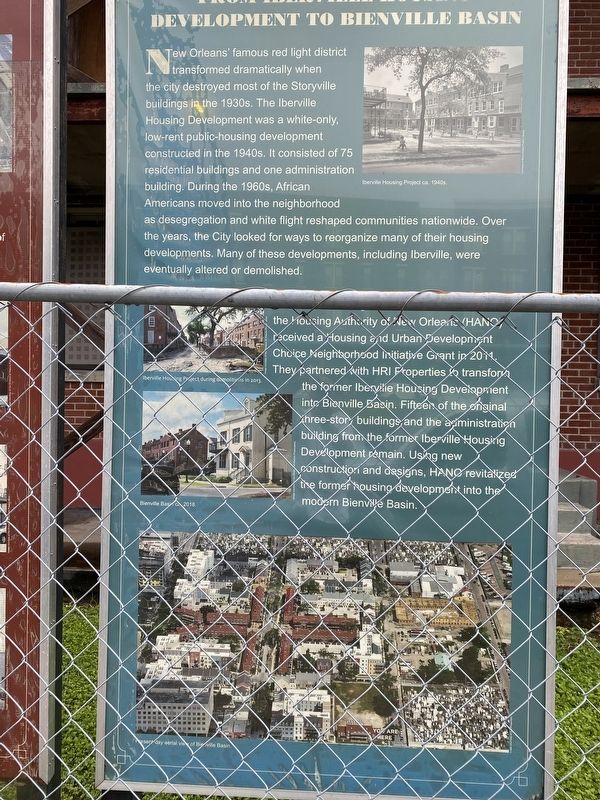 From Iberville Housing Development to Bienville Basin Marker image. Click for full size.