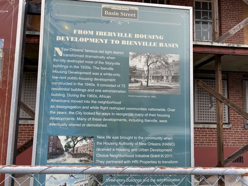 From Iberville Housing Development to Bienville Basin Marker image. Click for full size.
