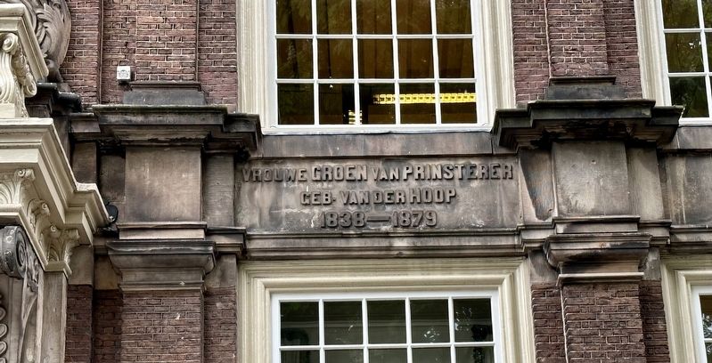 Groen van Prinsterer Marker - right panel. Click for full size. Groen van Prinsterer Marker - right panel image. Click for full size.