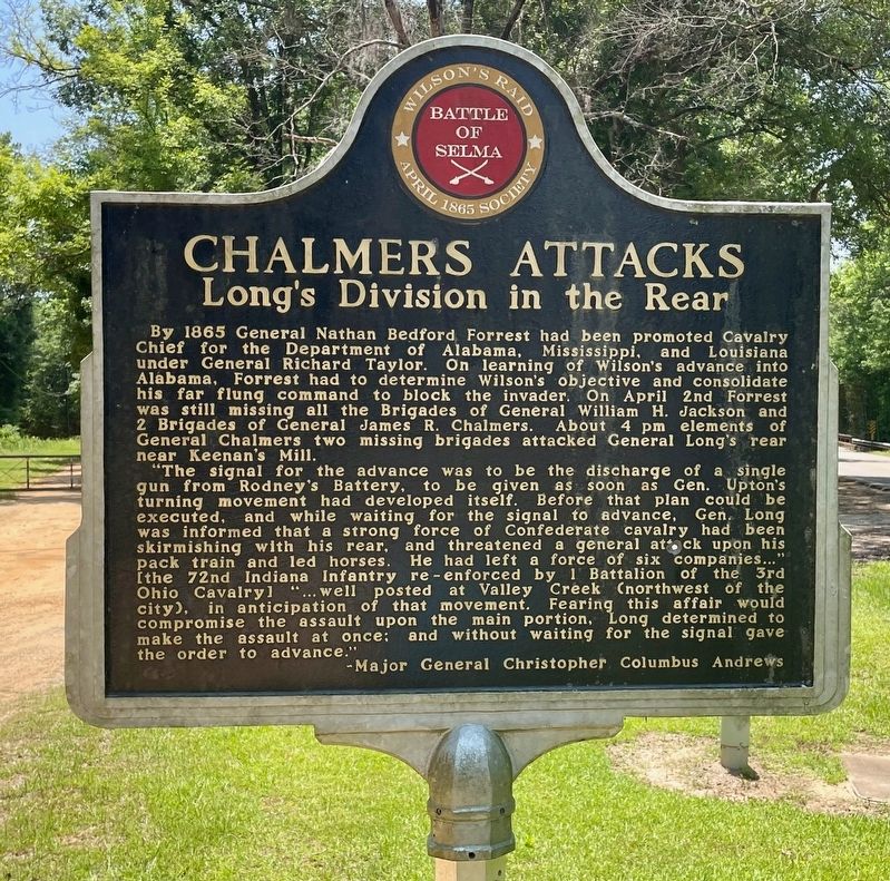Chalmers Attacks Marker image. Click for full size.