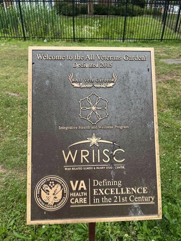 All Veterans Garden plaque image. Click for full size.