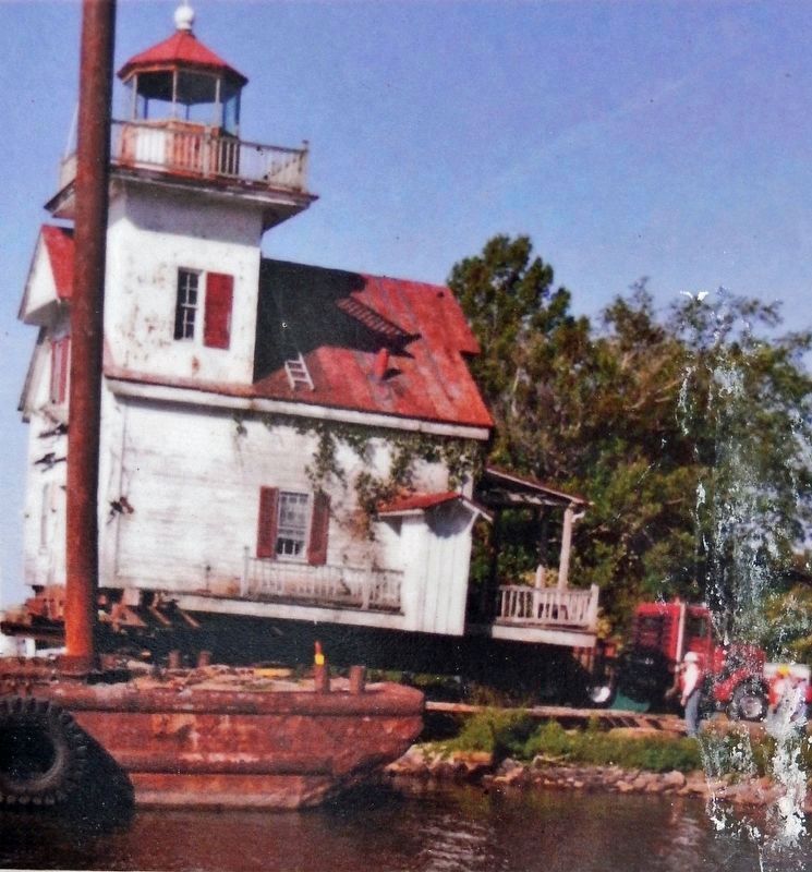 Marker detail: Damaged by Hurricane Isabel image. Click for full size.