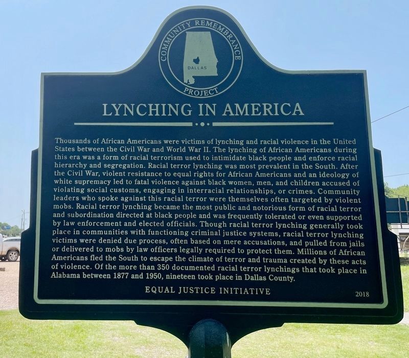 Lynching in America Marker image. Click for full size.