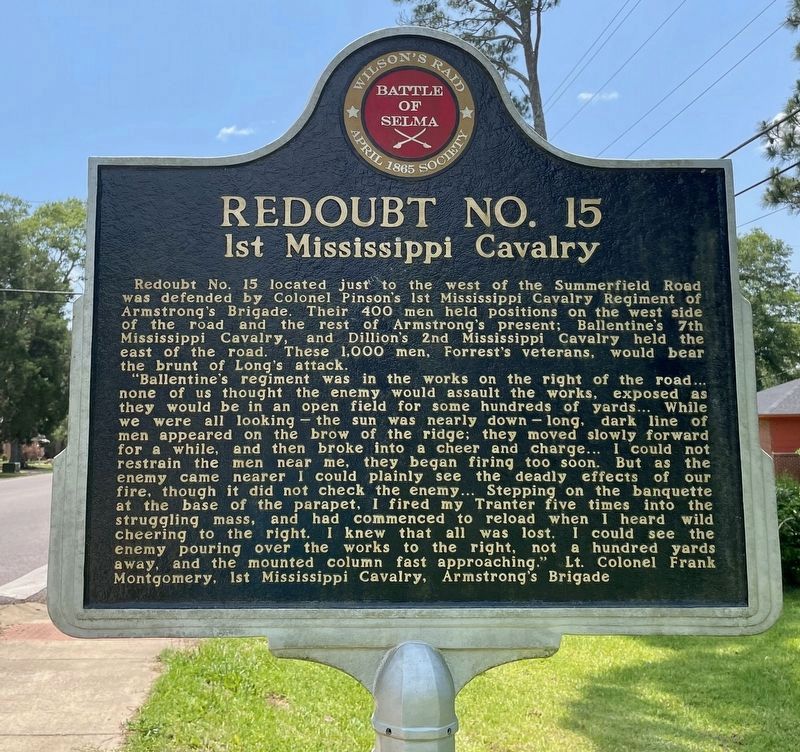 Redoubt No. 15 Marker. Click for full size. Redoubt No. 15 Marker image. Click for full size.