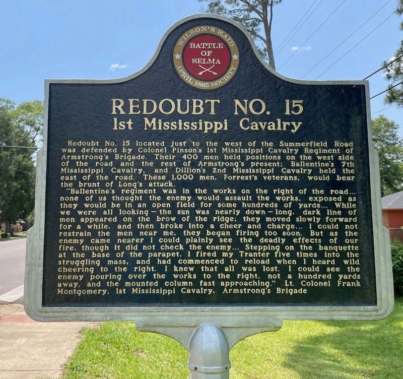 Redoubt No. 15 Marker image. Click for full size.