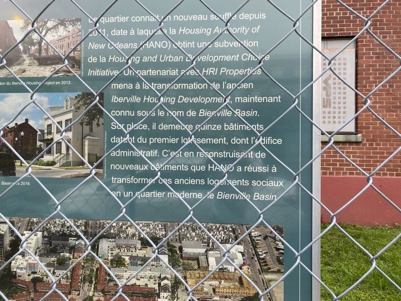 Du Iberville Housing Development à Bienville Basin Marker. Click for full size. Du Iberville Housing Development à Bienville Basin Marker image. Click for full size.