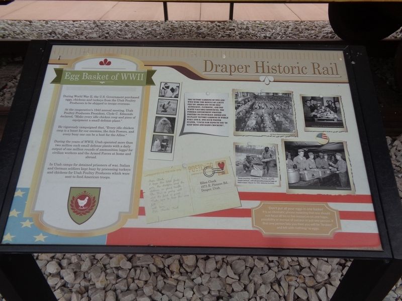 Egg Basket of WWII Marker. Click for full size. Egg Basket of WWII Marker image. Click for full size.