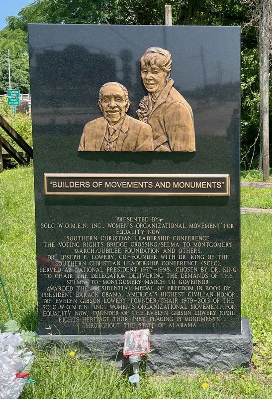 "Builders of Movements and Monuments" Marker. Click for full size. "Builders of Movements and Monuments" Marker image. Click for full size.