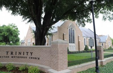 Trinity United Methodist Church Marker image. Click for full size.