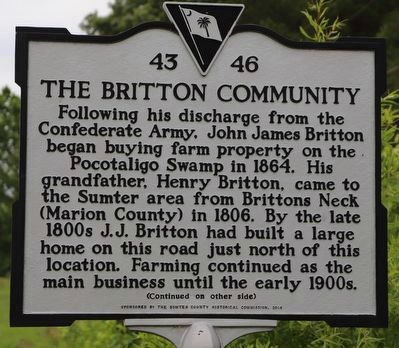 The Britton Community (side 1) image. Click for full size.