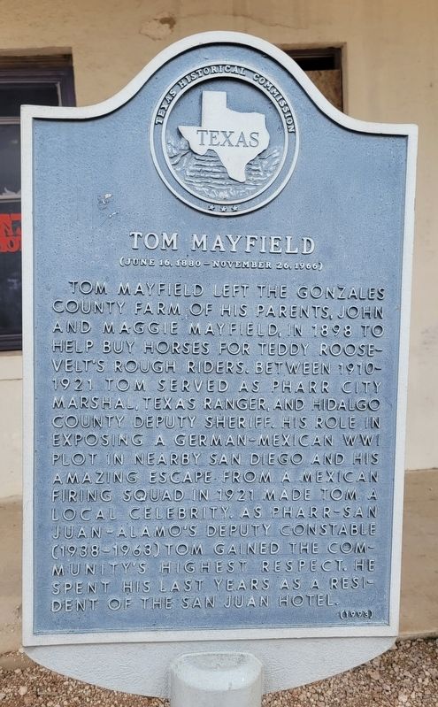 Tom Mayfield Marker image. Click for full size.
