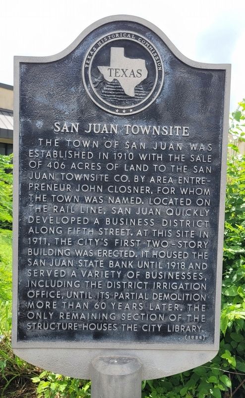 San Juan Townsite Marker. Click for full size. San Juan Townsite Marker image. Click for full size.