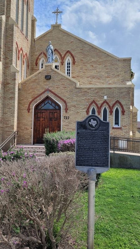 Saint Joseph Catholic Church Marker. Click for full size. Saint Joseph Catholic Church Marker image. Click for full size.