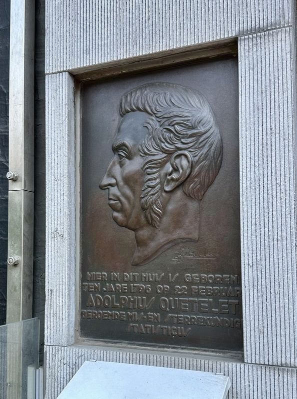 Adolphe Quetelet Marker image. Click for full size.