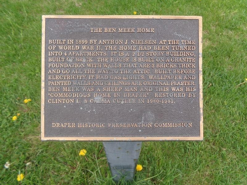 The Ben Meek Home Marker image. Click for full size.