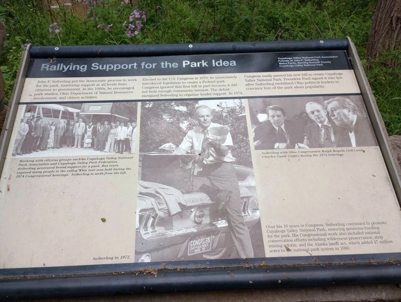 Rallying Support for the Park Idea Marker image. Click for full size.