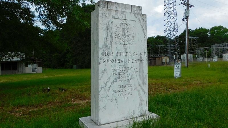 D.P. Butler, Sr. M.D. Memorial Highway Marker. Click for full size. D.P. Butler, Sr. M.D. Memorial Highway Marker image. Click for full size.