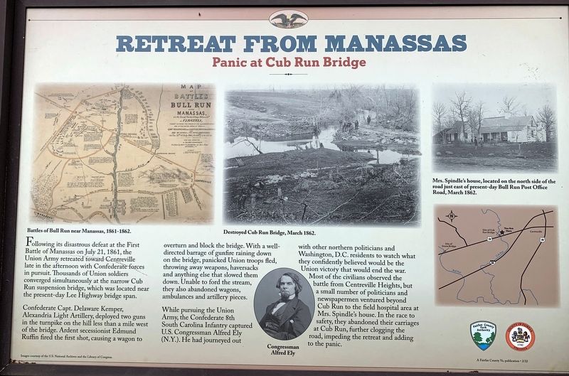 Retreat From Manassas Marker image. Click for full size.