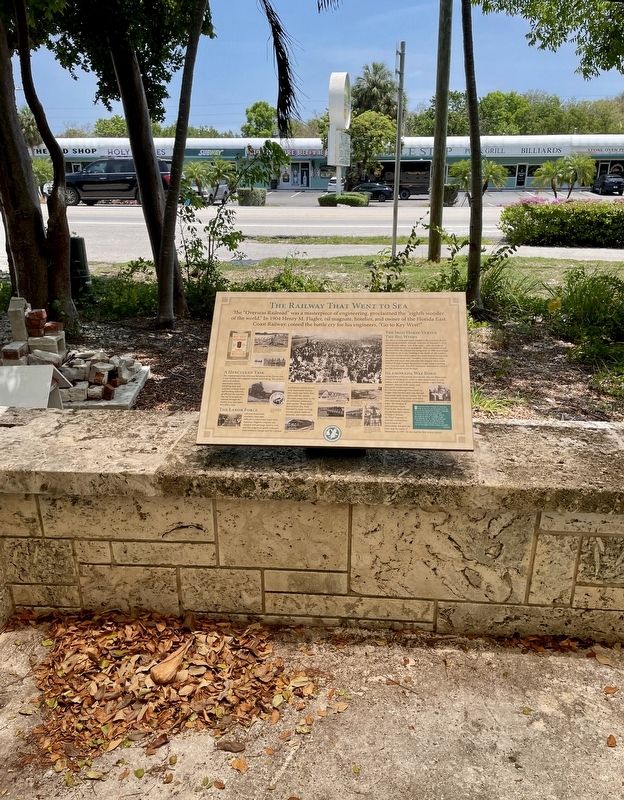 The Railway That Went To Sea Marker image. Click for full size.