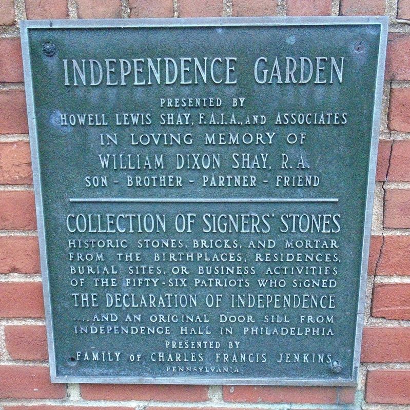 Independence Garden Marker image. Click for full size.