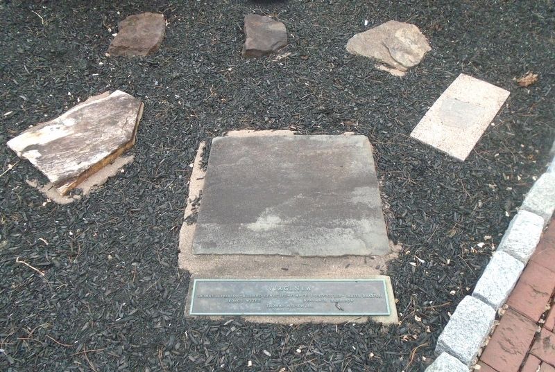 Independence Garden Virginia Marker and Stones image. Click for full size.