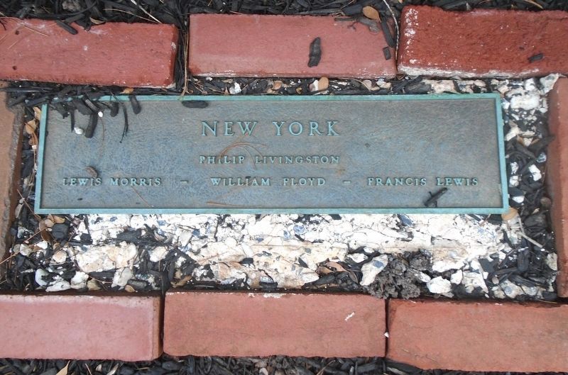 Independence Garden New York Signers Marker image. Click for full size.