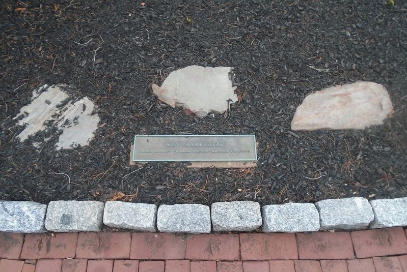Independence Garden New Hampshire Marker and Stones image. Click for full size.