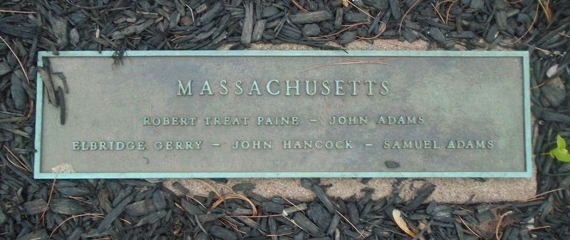 Independence Garden Massachusetts Signers Marker image. Click for full size.