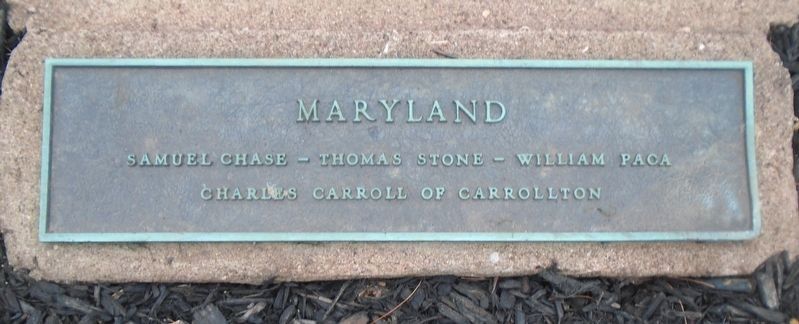Independence Garden Maryland Signers Marker image. Click for full size.