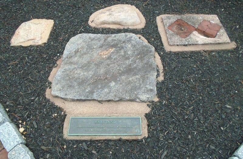 Independence Garden Maryland Marker and Stones image. Click for full size.
