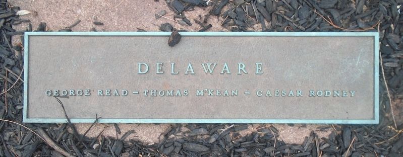 Independence Garden Delaware Signers Marker image. Click for full size.