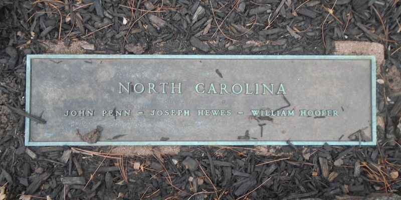 Independence Garden North Carolina Signers Marker image. Click for full size.