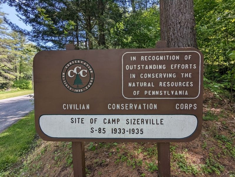 Site of Camp Sizerville Marker image. Click for full size.