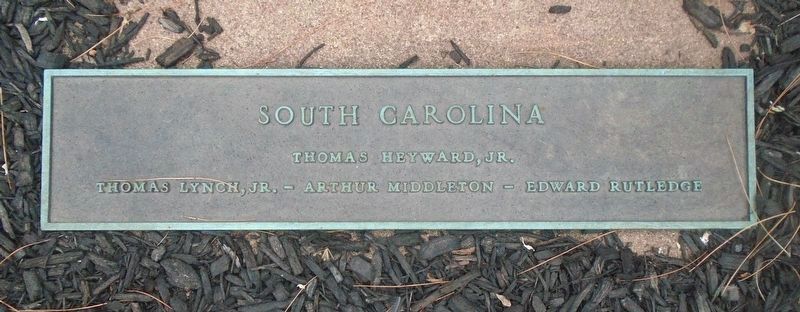 Independence Garden South Carolina Signers Marker image. Click for full size.