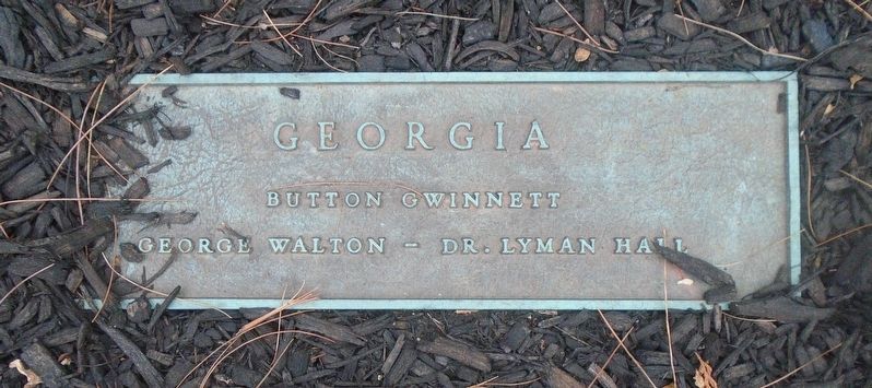 Independence Garden Georgia Signers Marker image. Click for full size.