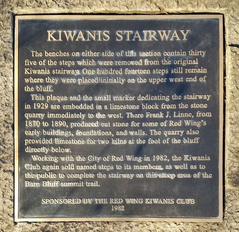 Kiwanis Stairway Marker image. Click for full size.