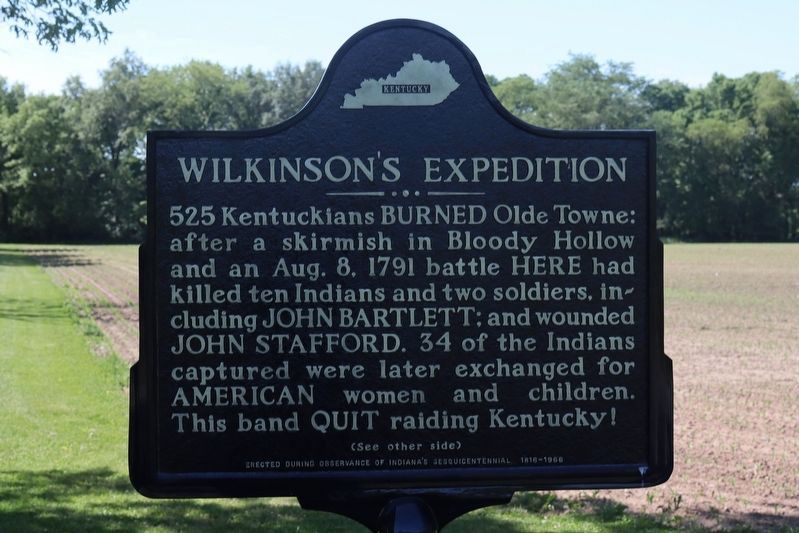 Wilkinson's Expedition side of the marker. Click for full size. Wilkinson's Expedition side of the marker image. Click for full size.