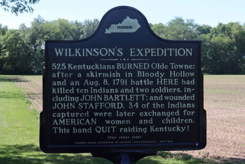 Wilkinson's Expedition side of the marker image. Click for full size.