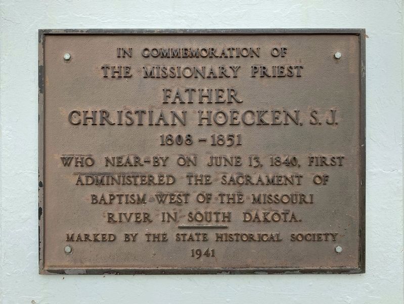 Father Christian Hoecken, S.J. Marker image. Click for full size.