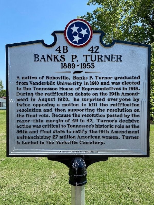 Banks P. Turner Marker image. Click for full size.