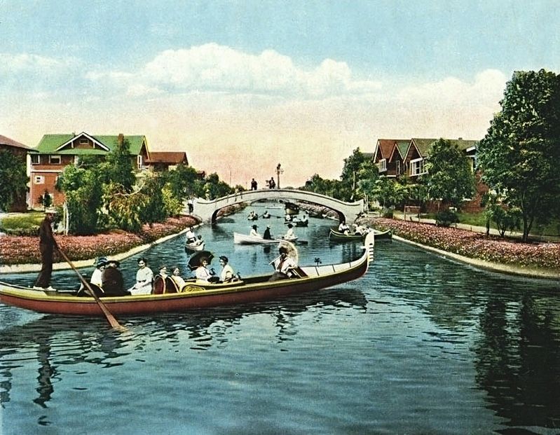 Venice-of-America Postcard, 1909. Click for full size. Venice-of-America Postcard, 1909 image. Click for full size.