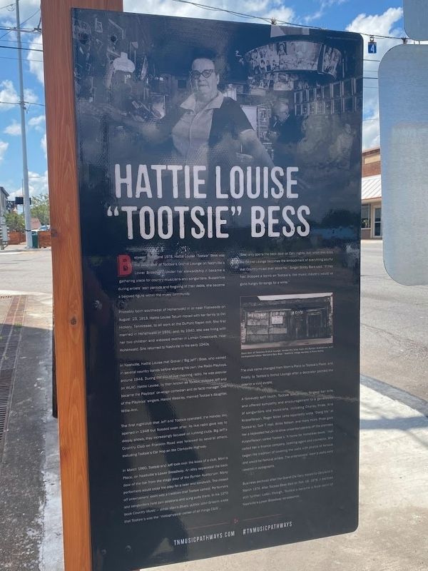 Hattie Louise "Tootsie" Bess Marker image. Click for full size.