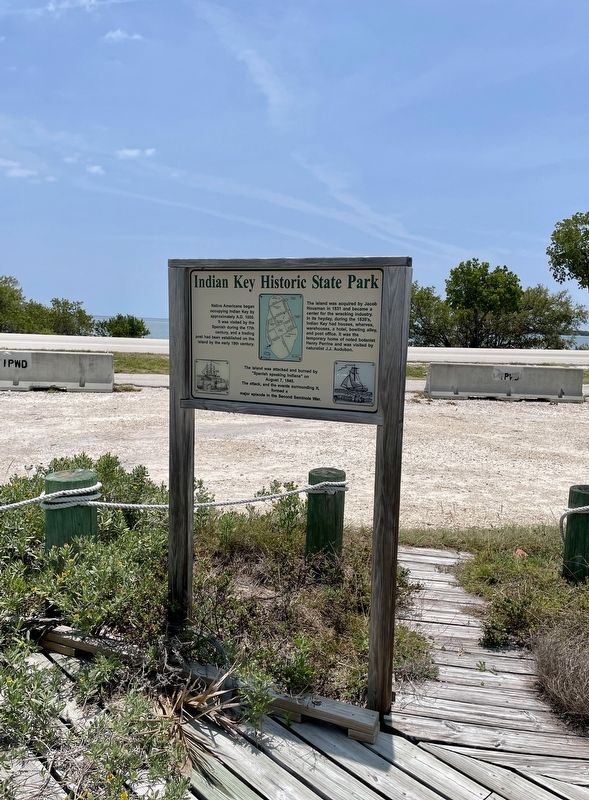 Indian Key Historic State Park Marker image. Click for full size.